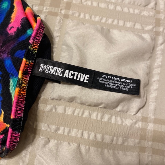 Victoria Secret VS PINK Black Rainbow Neon Bikini Swim Bottoms - Picture 6 of 6